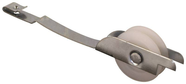 Prime-Line B 649 Roller Assembly, 1 in Dia Roller, 1/4 in W Roller, Plastic/Steel, Gray, 2-Roller