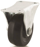 DH CASTERS C-GD20RR Rigid Caster, 2 in Dia Wheel, 15/16 in W Wheel, Rubber Wheel, 90 lb