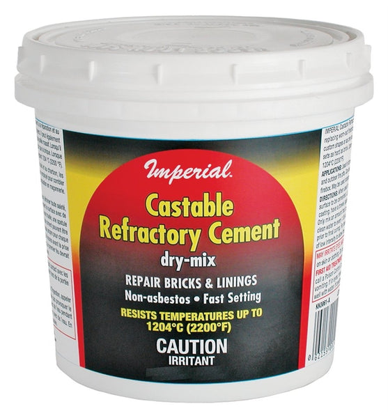 Imperial KK0061 Refractory Cement, Solid, Light Brown, 3 lb Tub