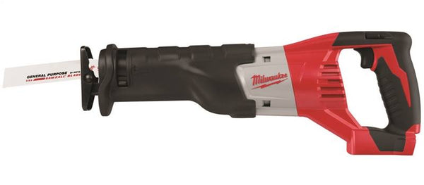 Milwaukee 2621-20 Reciprocating Saw, Tool Only, 18 V, 1-1/8 in L Stroke, 0 to 3000 spm