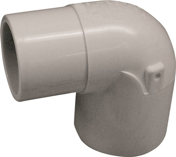 LASCO 409005BC Street Pipe Elbow, 1/2 in, Slip, 90 deg Angle, PVC, White, SCH 40 Schedule, 600 psi Pressure