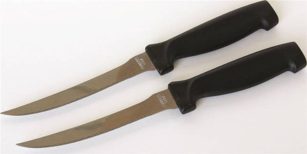 CHEF CRAFT 20885 Vegetable Knife Set, Stainless Steel Blade, Plastic Handle, Black Handle