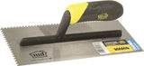 M-D 20057 Tile Installation Trowel, 11 in L, 4-1/2 in W, Square Notch, Comfort Grip Handle