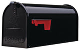 Gibraltar Mailboxes Elite Series E1100B00 Mailbox, 800 cu-in Capacity, Galvanized Steel, Powder-Coated, 6.9 in W, Black