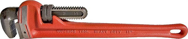 SUPERIOR TOOL PRO-LINE Series 02818 Pipe Wrench, 2-1/2 in Jaw, 18 in L, Straight Jaw, Iron, Epoxy-Coated