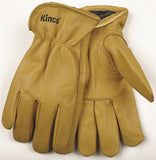 Heatkeep 98RL-M Driver Gloves, Men's, M, 10-1/2 in L, Keystone Thumb, Easy-On Cuff, Cowhide Leather, Gold