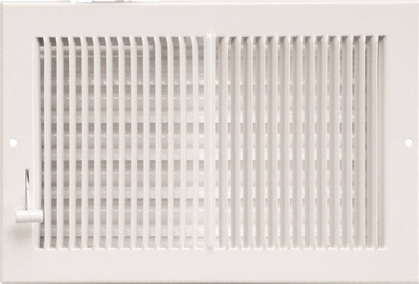 Imperial RG0289 Multi-Shutter Register, 5-1/4 in L, 11-1/4 in W, Steel, White