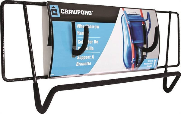CRAWFORD CMWBH-6 Wheelbarrow Holder, 35 lb, Carbon Steel