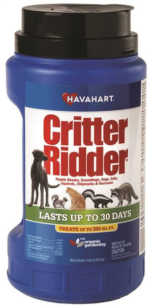 Safer Critter Ridder 5929 Animal Repellent, Repels: Cats, Chipmunks, Dogs, Groundhogs, Raccoons, Skunks, Squirrels
