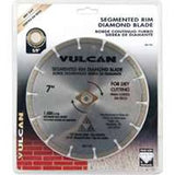 Vulcan 937691OR Diamond Blade, 4.5 in Dia, 7/8 in Arbor, Synthetic Industrial Diamond and 2% Cobalt Cutting Edge