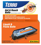 TERRO T360 Ant and Roach Bait, 1.44 fl-oz Liquid, 0.28 oz Paste Pack