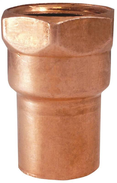 EPC 80003 Pipe Adapter, 1/2 in, Sweat x FIP, Copper