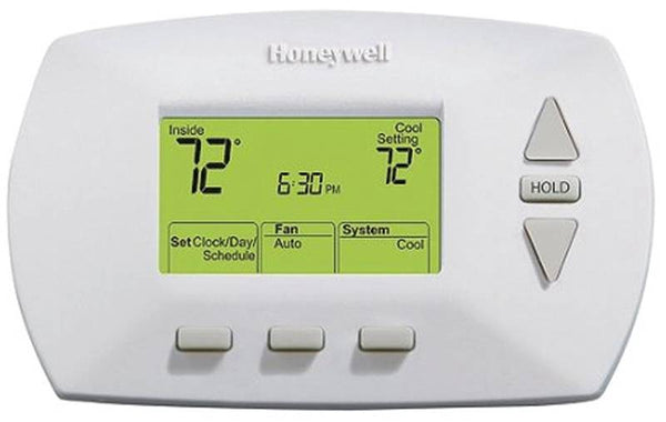Honeywell RTH6360 Series RTH6360D Programmable Thermostat, 24 V, Digital Display, White