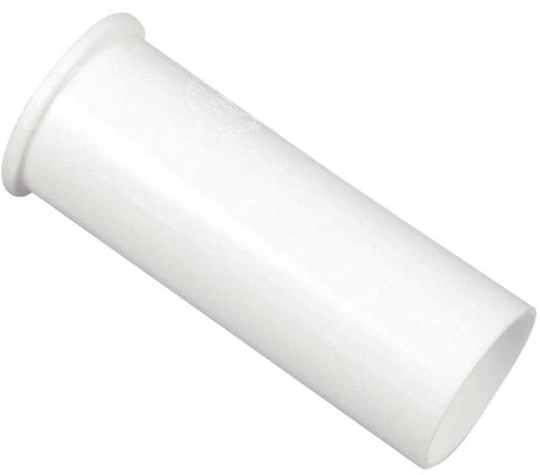 Danco 94016 Tailpiece, 1-1/2 in, 4 in L, Flanged, Slip-Joint, Plastic, White