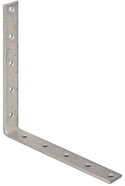 National Hardware 115BC Series N220-244 Corner Brace, 10 in L, 1-1/4 in W, 10 in H, Galvanized Steel, 1/4 Thick Material