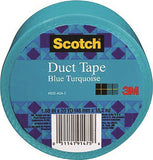 3M 920-AQA-C Duct Tape, 20 yd L, 1.88 in W, Cloth Backing, Blue Turquoise