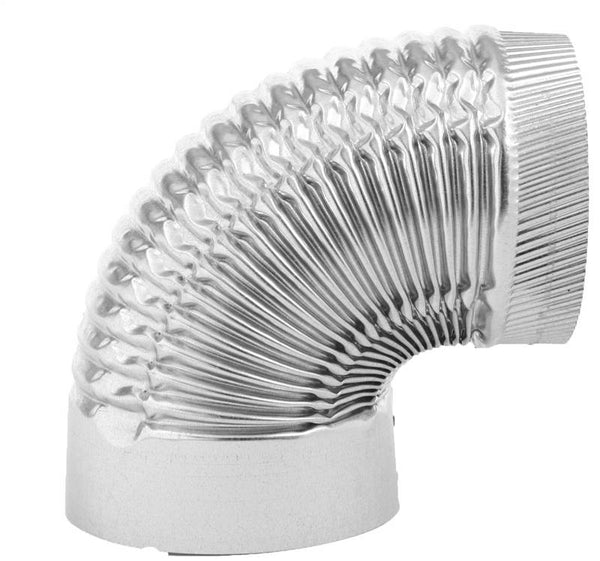 Imperial GV0326 Corrugated Elbow, 6 in Connection, 28 Gauge, Galvanized