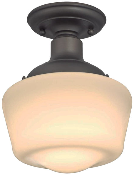 Westinghouse 6342200 Ceiling Light Fixture, 120 V, 60 W, 1-Lamp, Incandescent, LED Lamp, Steel Fixture