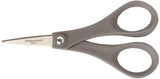 FISKARS 01-004681J Scissor, 5 in OAL, 1-5/8 in L Cut, Stainless Steel Blade, Double Loop Handle, Gray Handle