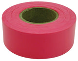 CH Hanson 17002 Flagging Tape, 150 ft L, 1-3/16 in W, Fluorescent Red, PVC