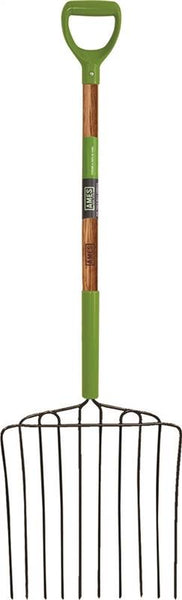 AMES 2827000 Ensilage Fork, Wood Handle, D-Shaped Handle, 30 in L Handle