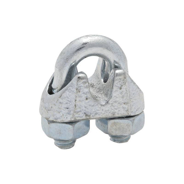 National Hardware 3230BC Series N248-286 Wire Cable Clamp, 3/16 in Dia Cable, 4 in L, Malleable Iron, Zinc