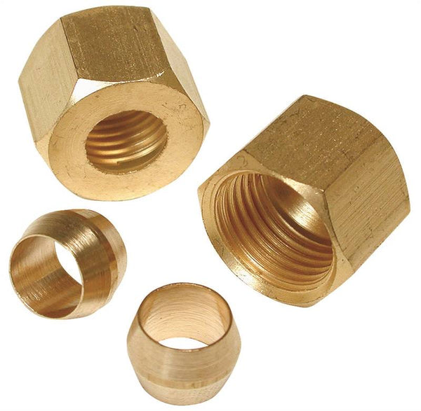 Dial 9311 Compression Sleeve and Nut, Brass, For: Evaporative Cooler Purge Systems
