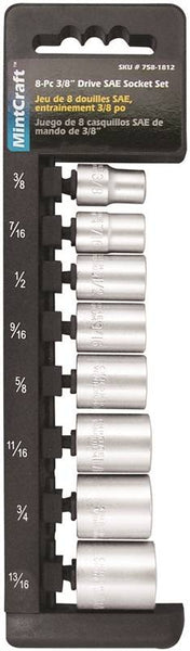 Vulcan MT6579338-P Socket Set, Chrome Vanadium Steel, Chrome