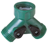 Landscapers Select GC5113L Y-Connector, Female and Male, Plastic, Yellow, For: Garden Hose and Faucet