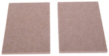 ProSource FE-S105-PS Furniture Pad, Felt Cloth, Beige, 4-1/2 x 6 in Dia, 4-1/2 in W, 3/16 in Thick, Square