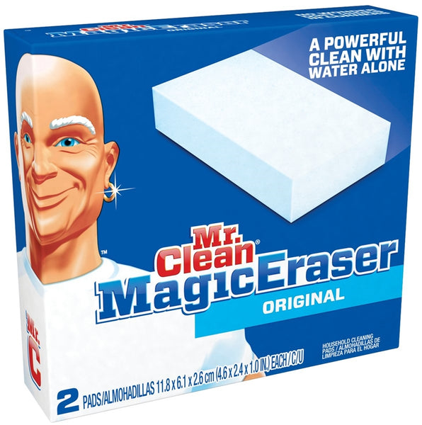 MR CLEAN 43515 Magic Eraser, 4.6 in L, 2.6 in W, 1 in Thick