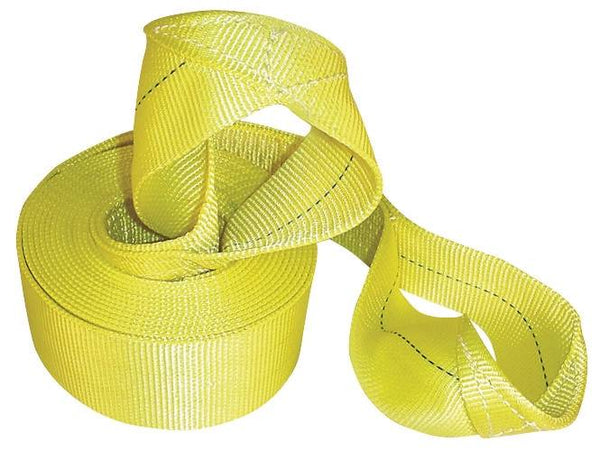 KEEPER 89933 Recovery Strap, 30,000 lb, 3 in W, 30 ft L, Yellow