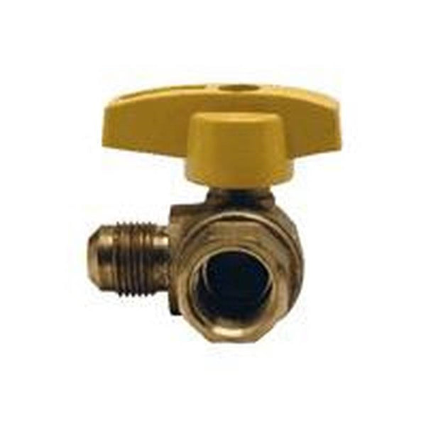 BrassCraft PSSC-61 Gas Ball Valve, 5/8 x 3/4 in Connection, Flared x FIP, 5 psi Pressure, Brass Body