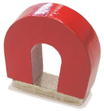 Magnet Source 07279 Horseshoe Magnet, 1 in Dia, 1 in W, Red