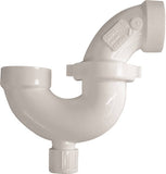 CANPLAS 193231A P-Trap, 1-1/2 in, Hub, PVC, White