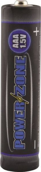 PowerZone LR03-16P Battery, 1.5 V Battery, AAA Battery, Alkaline, Manganese Dioxide, Potassium Hydroxide and Zinc