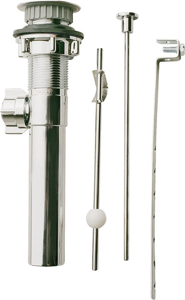 Plumb Pak PP820-70 Lavatory Pop-Up Assembly, 1-1/4 in Connection, Plastic, Chrome