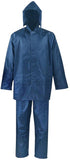 Diamondback SPU045-XXL Rain Suit, 2XL, 31-1/2 in Inseam, Polyester, Blue, Drawstring Pull-Out Hood Collar