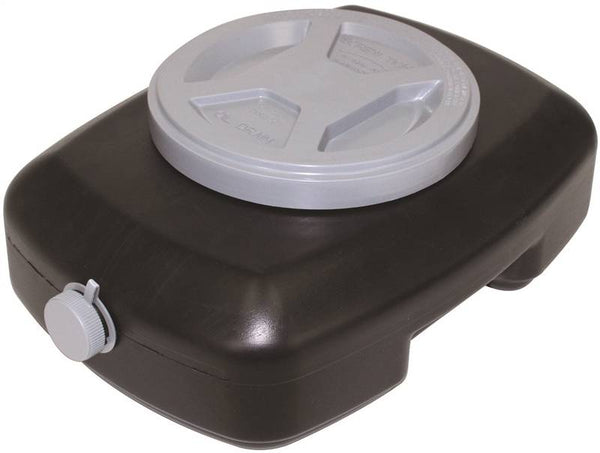 FloTool Super-Duty 11837 Oil Drain Pan, 10 qt Capacity, Polyethylene, Black