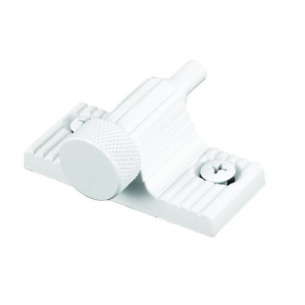 Prime-Line U9850 Patio Door Lock, Aluminum, White, 3/16, 1/8, 1/4 in Thick Door