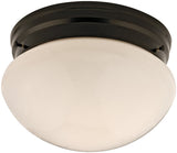 Boston Harbor F13BB01-6854-ORB Single Light Round Ceiling Fixture, 120 V, 60 W, 1-Lamp, A19 or CFL Lamp, Bronze Fixture