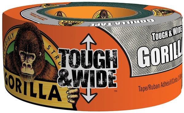 Gorilla 6073502 Duct Tape, 30 yd L, 2.88 in W, Silver