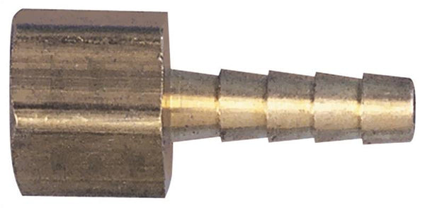 Tru-Flate 21-222 Air Hose Fitting, 1/4 in, FNPT x Barb, Brass