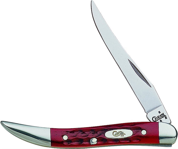 CASE 00792 Pocket Knife, 2-1/4 in L Blade, Stainless Steel Blade, 1-Blade, Red Handle