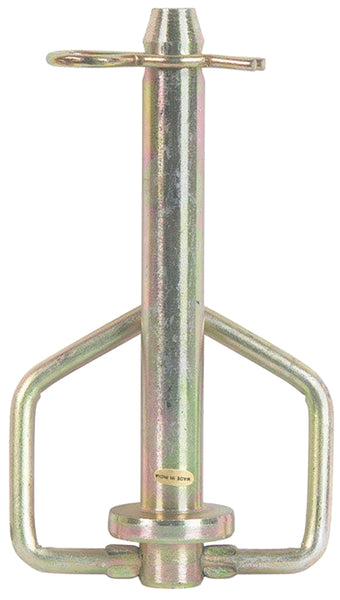 SpeeCo S071021C0 Hitch Pin, 5/8 in Dia Pin, 5-3/4 in L, 4-1/4 in L Usable, 2 Grade, Steel, Yellow Zinc Dichromate