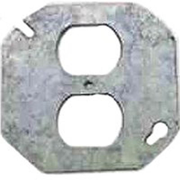 RACO 731 Electrical Box Cover, 0.063 in L, 3.63 in W, Octagonal, 1 -Gang, Steel, Galvanized