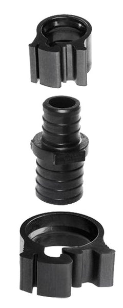 Flair-It PEXLOCK 30773 Reducing Coupling, 1 x 3/4 in, Black, 100 psi Pressure