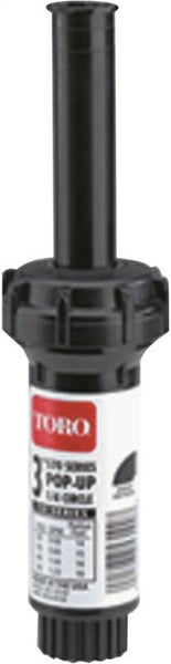 TORO 570Z Pro 53815 Pop-Up Spray Sprinkler, 1/2 in Connection, FNPT, 3 in H Pop-Up, 15 ft, 27 deg Nozzle Trajectory