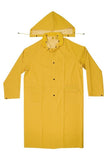 CLC CLIMATE GEAR Series R105X Protective Coat, XL, PVC, Yellow, Detachable Collar, Snap Front Closure