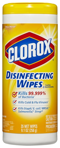 Clorox 01594 Disinfecting Wipes Can, Citrus